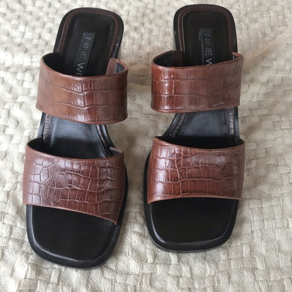 Nine West Shoes - Nine West brownslide sandal 21/2 heal